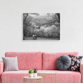 Mensen met paraplu's canvas afdruk (Insitu (Woonkamer))