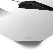 Mensen met paraplu's poster (Hoek)