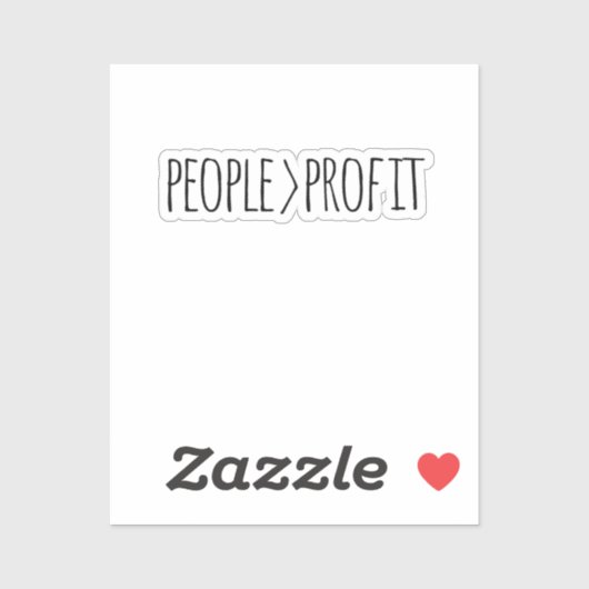 Mensen met winstoogmerk sticker (Vel)