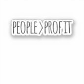 Mensen met winstoogmerk sticker (Voorkant)