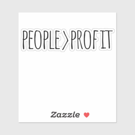 Mensen met winstoogmerk sticker (Vel)