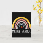Mensen middelbare school leraar student team midde kaart (Gele Bloem)
