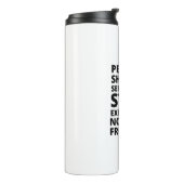 Mensen moeten serieus ophouden normaal te verwacht thermosbeker (Gedraaid links)