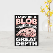 Mensen mogen een blob blobfish zeevis blobfish zij kaart (Gele Bloem)