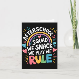 Mensen naschool squad snack spelen regel school kaart