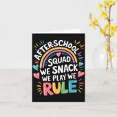Mensen naschool squad snack spelen regel school kaart (Gele Bloem)