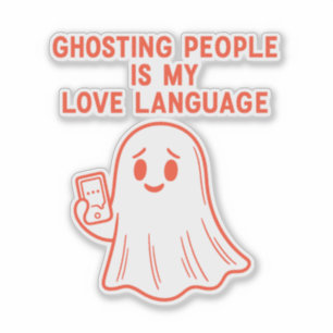Mensen negeren is mijn liefdestaal – sticker