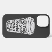 Mensen niet een grote fan introvert koffie liefheb iPhone hoesje (Achterkant horizontaal)
