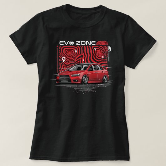 Mensen noemen me Red Lancer Evolution X Stance T-shirt (Design voorkant)