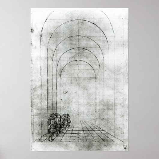 Mensen onder een Arch Poster (Voorkant)