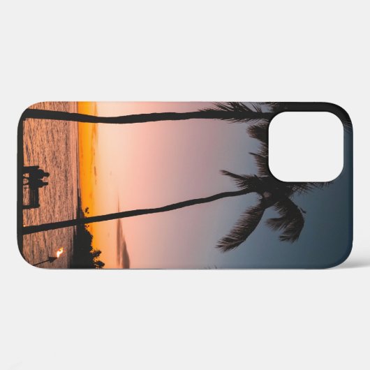 Mensen op het strand bij zee Case-Mate iPhone case (Achterkant (horizontaal))