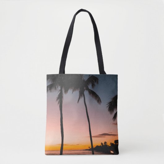 Mensen op het strand bij zee tote bag (Voorkant)