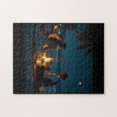 Mensen op het Strand Legpuzzel (Horizontaal)