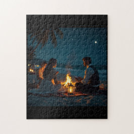 Mensen op het Strand Legpuzzel