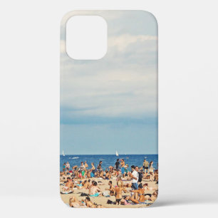 Mensen op het strand op bruin zand Case-Mate iPhone case