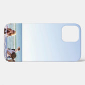 Mensen op witte zanden op het strand Case-Mate iPhone case (Achterkant (horizontaal))