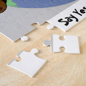 Mensen over de hele wereld tegen racisme legpuzzel (Zijkant)