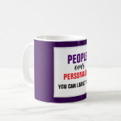 Mensen over persoonlijkheid: je kunt Trump verlate Koffiemok (Voorkant links)