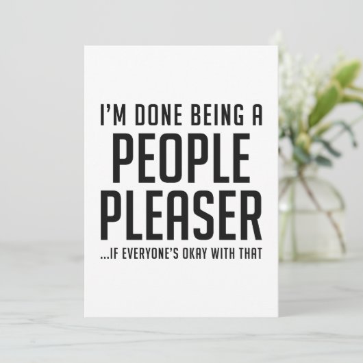 Mensen Plezier Bedankkaart (Staand voorkant)