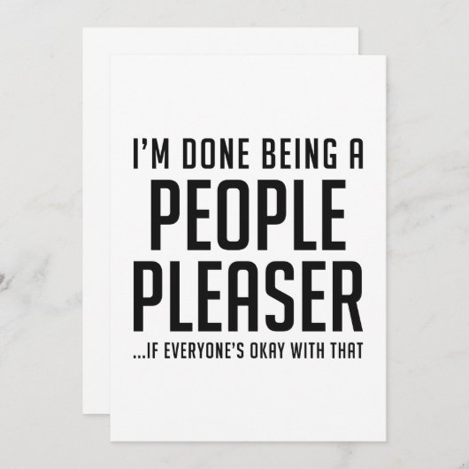 Mensen Plezier Bedankkaart (Voorkant / Achterkant)