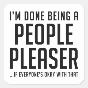 Mensen Plezier Vierkante Sticker