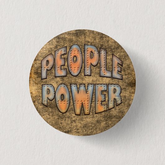 Mensen Power Tijd voor Verandering Motivatie Gift Ronde Button 3,2 Cm (Voorkant)