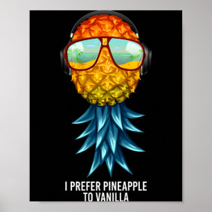 Mensen prefereren ananas boven vanille onderstebov poster