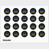 Mensen Probleem Vrijheid Problemen Vrede Problemen Ronde Sticker (Vel)