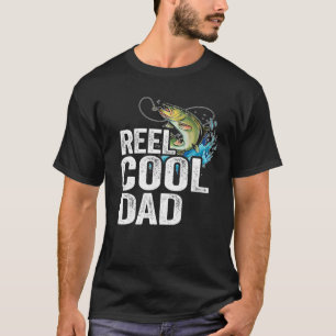 Mensen Reel Coole Papa Bass Vis Opa Visser Papa T-shirt