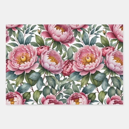 mensen roos aangepaste naam inpakpapier vel (Voorkant 2)