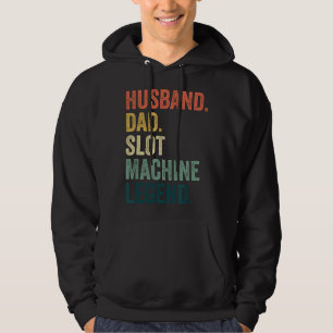 Mensen Slotmachine Grappig Gokken Vintage Retro Ca Hoodie