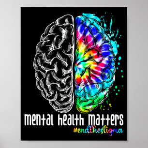 Mensen steunen geestelijke gezondheid en beëindige poster