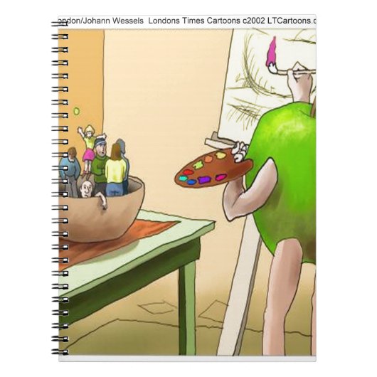 Mensen Stilleven Grappige Cartoon Notitieboek (Voorkant)