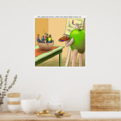 Mensen Stilleven Grappige Cartoon Poster (Keuken)
