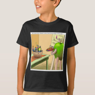 Mensen Stilleven Grappige Cartoon T-shirt