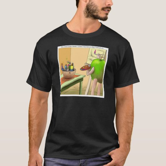 Mensen Stilleven Grappige Cartoon T-shirt (Voorkant)