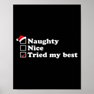 Mensen Stoute Lijst Nette Lijst Ik Heb Mijn Optie Poster