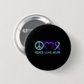 Mensen Suicidepreventie bewustzijn Vrede Liefde Ho Ronde Button 5,7 Cm (Voorkant /achterkant)