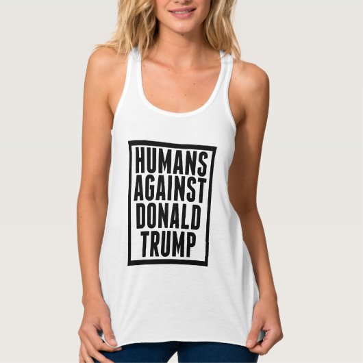 Mensen tegen Donald Trump Tanktop (Voorkant)