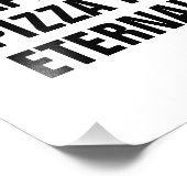 Mensen teleurstellen pizza foto afdruk (Hoek)