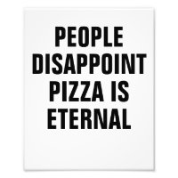 Mensen teleurstellen pizza