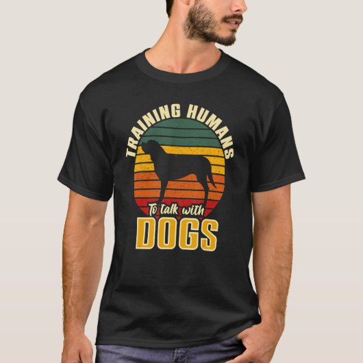 Mensen trainen om met honden te spreken t-shirt (Voorkant)