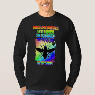 Mensen Trots Gay Jongens Pride LGBTQ  Gay Imker Ra T-shirt