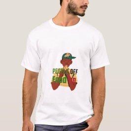 Mensen uit, Eten aan – Grappige T-shirt voor etens