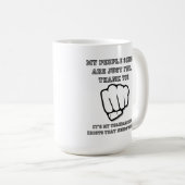 Mensen vaardigheden grappige mok (Voorkant rechts)