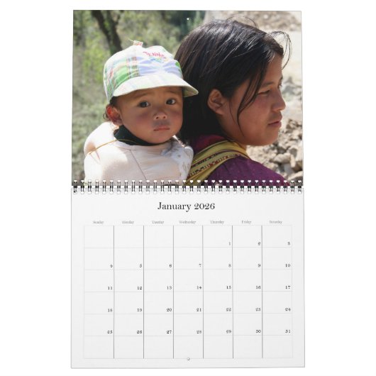 mensen van bhutan kalender (Jan 2026)
