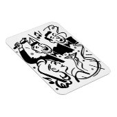 Mensen van de Retro Party die een speciale zitting Magneet (Rechterzijde)