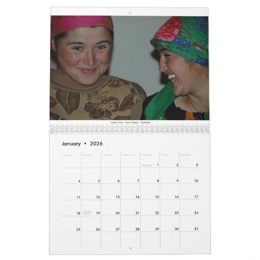 Mensen van de wereld kalender (Jan 2026)