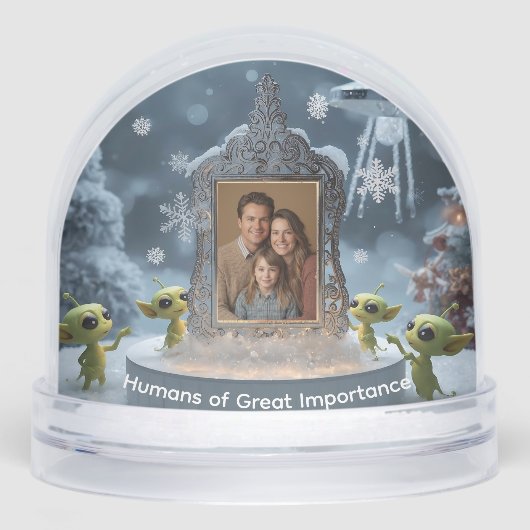 Mensen van groot belang eigenzinnige buitenaardse sneeuwbol (Voorkant)