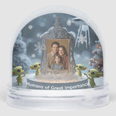 Mensen van groot belang eigenzinnige buitenaardse  sneeuwbol (Achterkant)